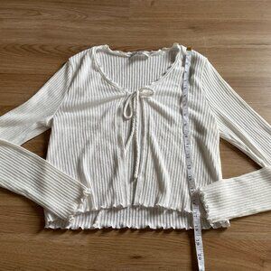 front tie cardigan